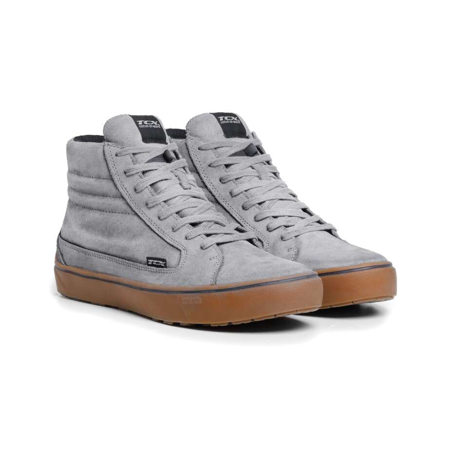 Scarpe Moto Tcx STREET 3 FADED WP Grigio