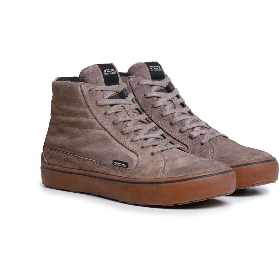 Scarpe Moto Tcx STREET 3 FADED WP Moka