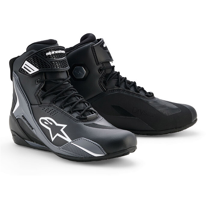 Scarpe Moto Tecniche Faster 4 Drystar Nero Grigi taglia 11