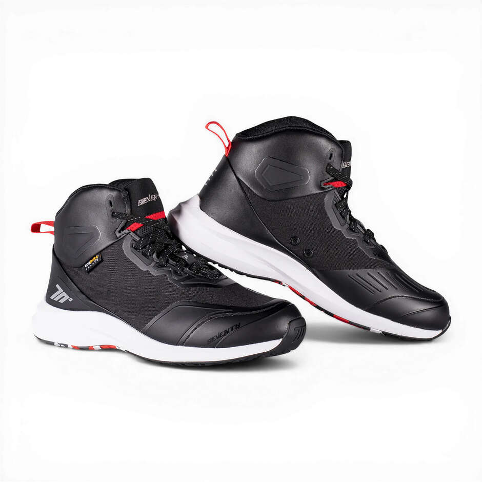 Scarpe Moto Unisex Seventy Degrees SD-BC4 VECTOR Nero Rosso