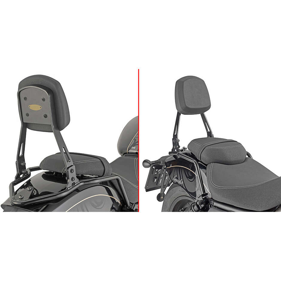 Schienalino Specifico Nero Lucido Senza Portapacchi Givi TS9770B Per BENDA CHINCHILLA 500 (25 > 26)