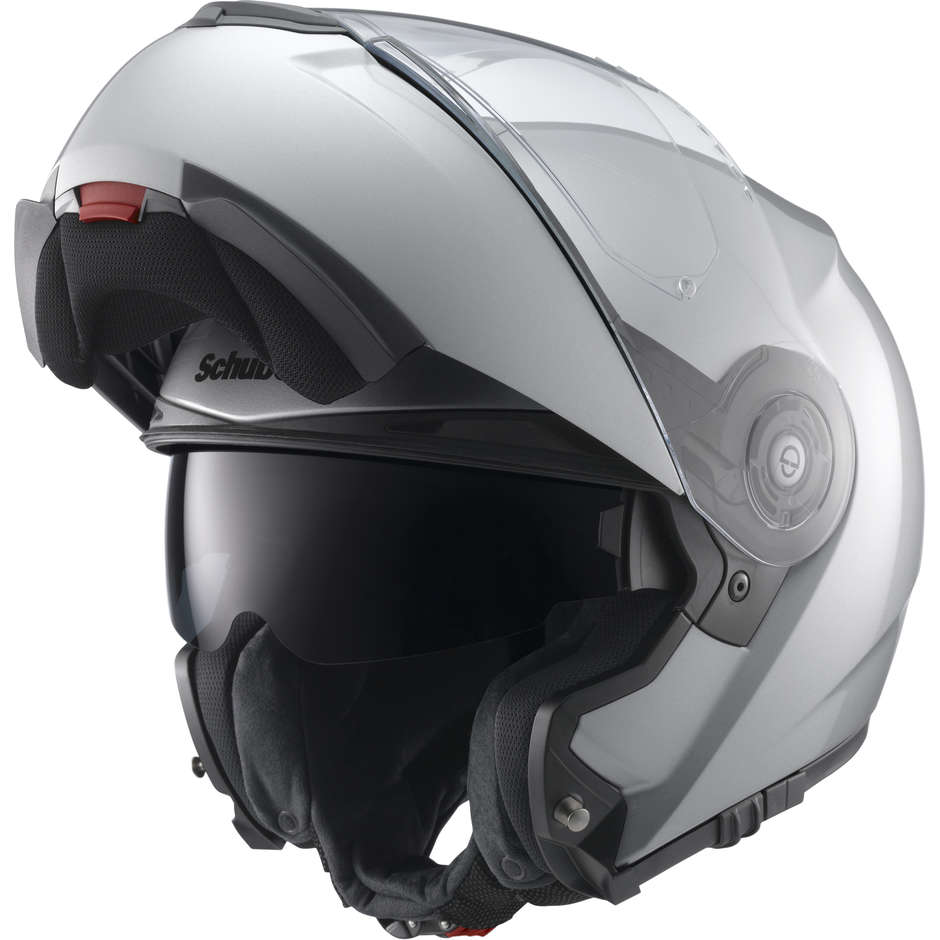 Schuberth C3 PRO Modular Motorcycle Helmet Glossy Silver