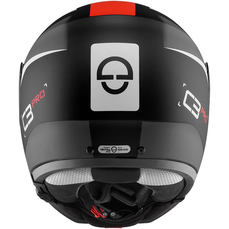 Schuberth C3 PRO Sestante Red Modular Motorcycle Helmet