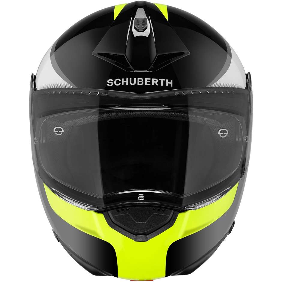 Schuberth C3 PRO Sextant Modular Motorcycle Helmet Yellow