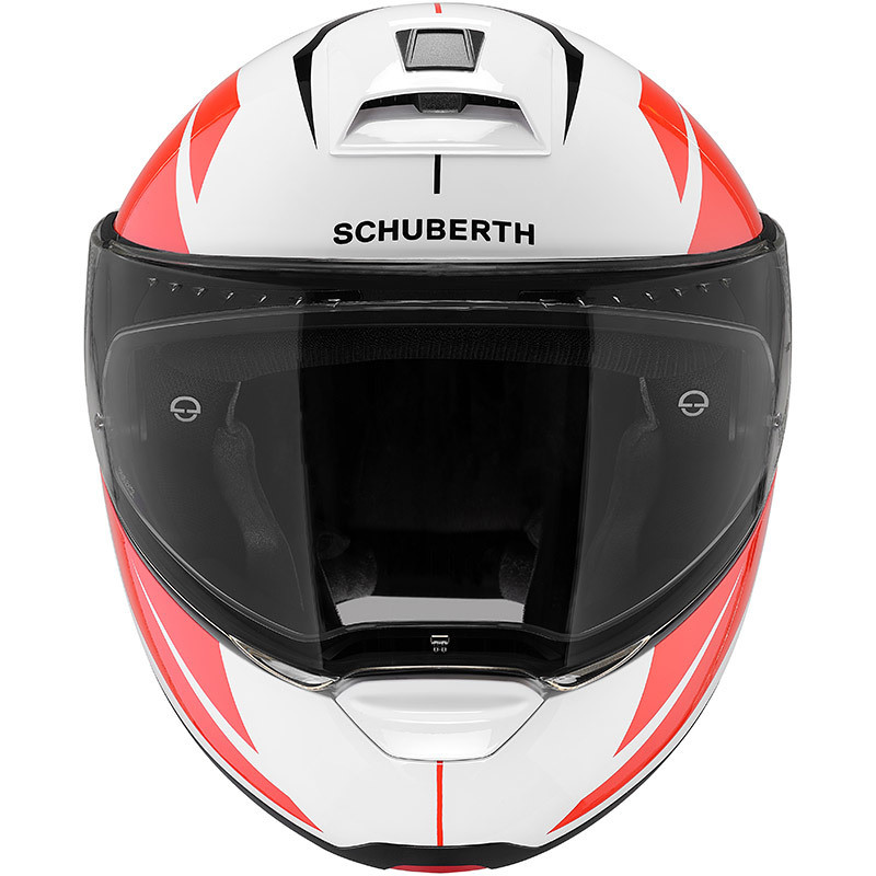 Schuberth C4 Pro Merack Modular Motorcycle Helmet White Red