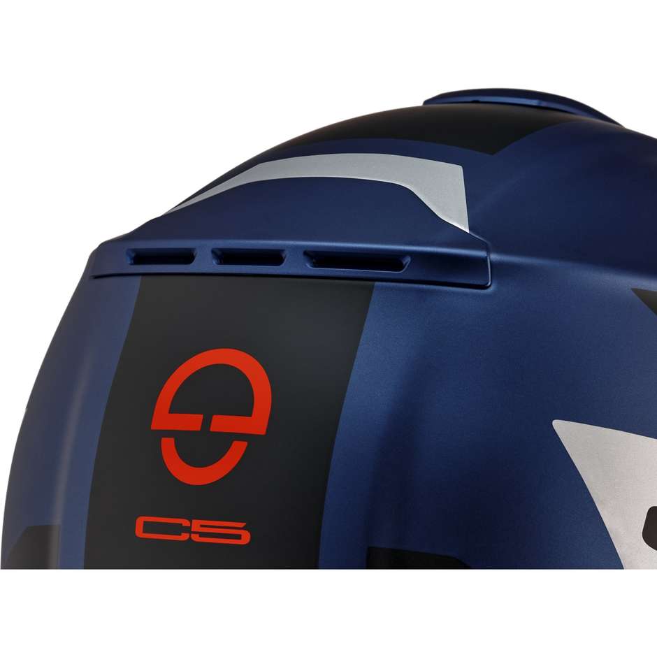 Schuberth C5 Eclipse Blue Modular Motorcycle Helmet