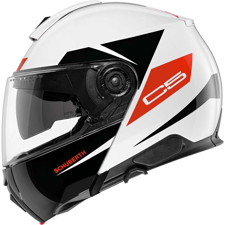 Schuberth C5 Eclipse Red Modular Motorcycle Helmet