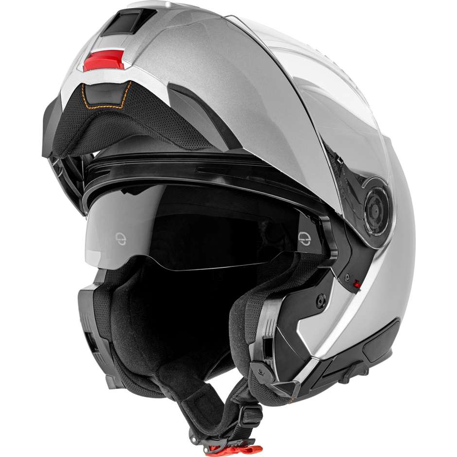 Schuberth C5 Modular Motorcycle Helmet Shiny Silver