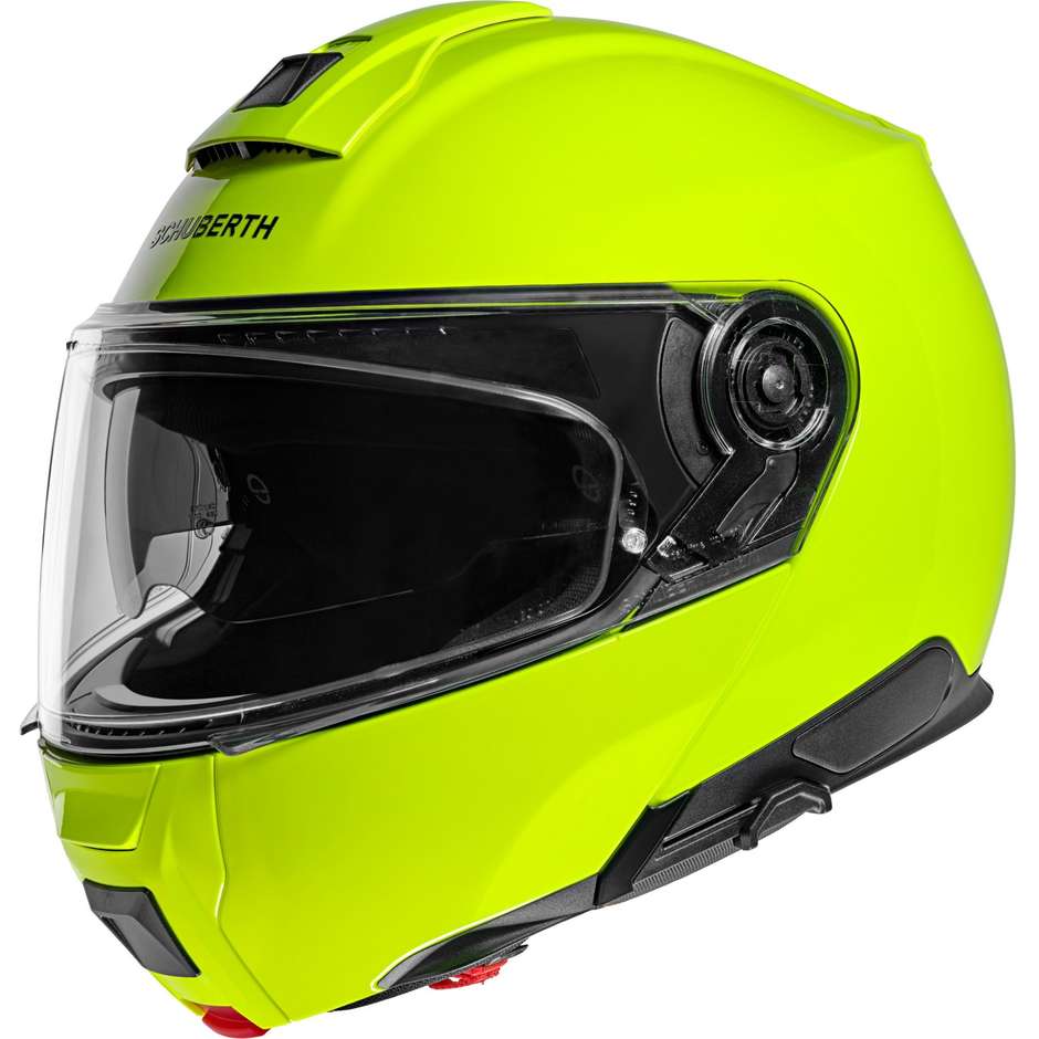 Schuberth C5 Modular Motorcycle Helmet Yellow Fluo