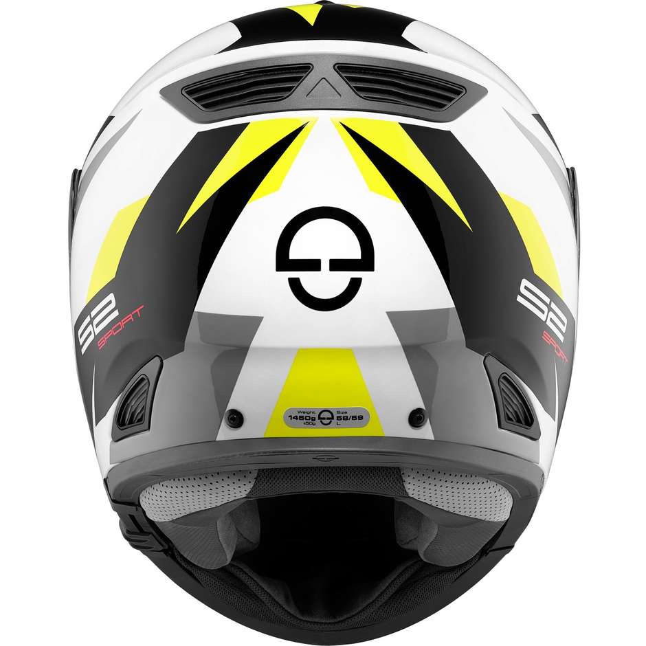 Schuberth S2 SPORT Polar Yellow Integral Motorcycle Helmet