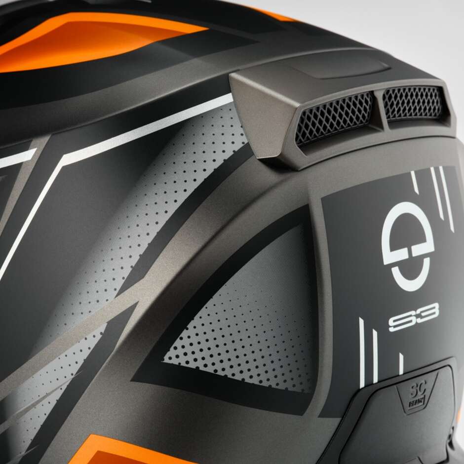 Schuberth S3 STORM Orange Touring Integral Motorcycle Helmet