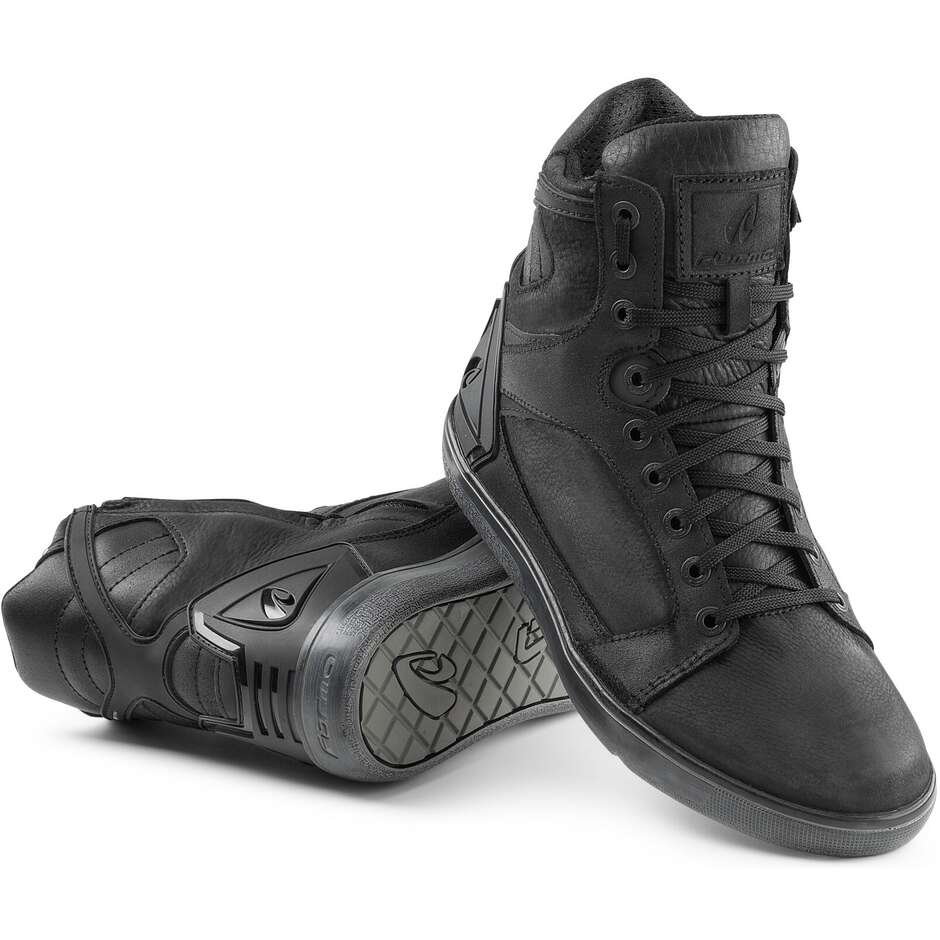 Schuhe Moto Techniques urbane Form HYPER WP Schwarz
