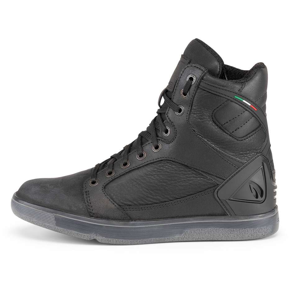 Schuhe Moto Techniques urbane Form HYPER WP Schwarz