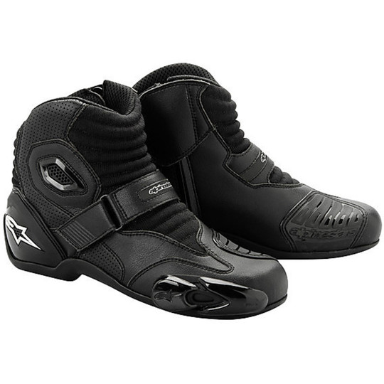 Schuhe Techniques Moto Alpinestar S-MX 1 Black Mit Slider