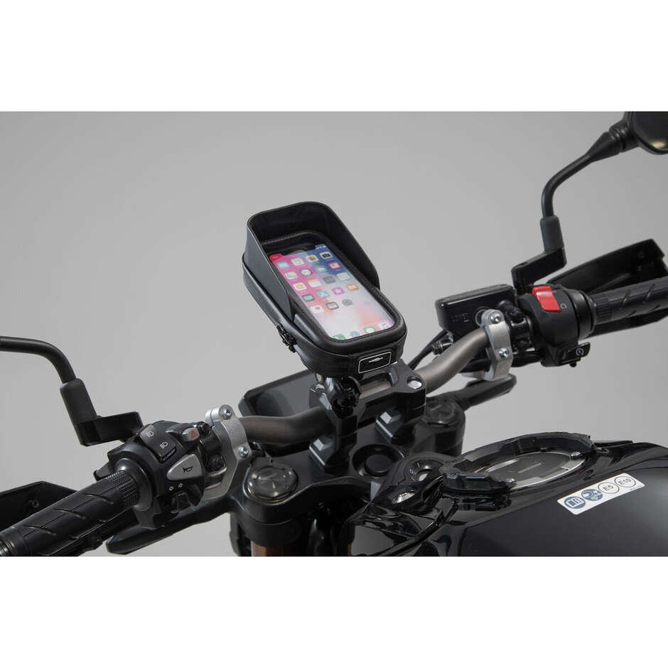 Schwarze Handyhülle Sw-Motech BC.GPS.00.010.10000