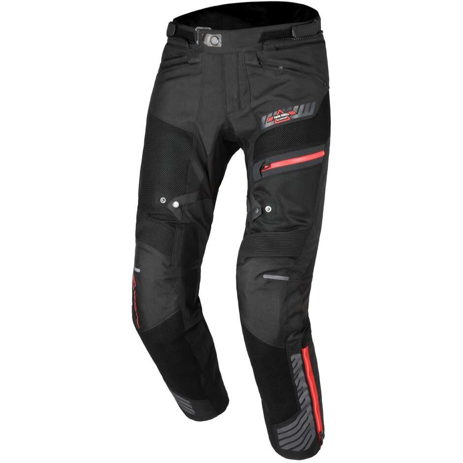 Schwarze Macna Synchrone Motorradhose – gekürzt