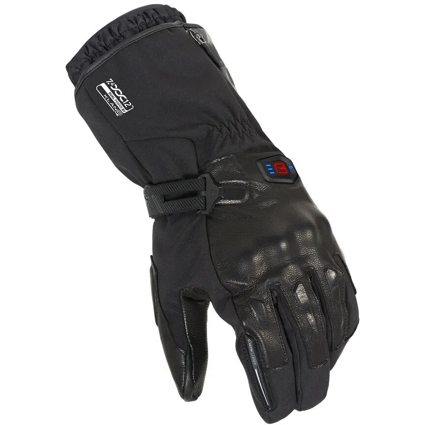 Schwarze Motorradhandschuhe Macna Progress