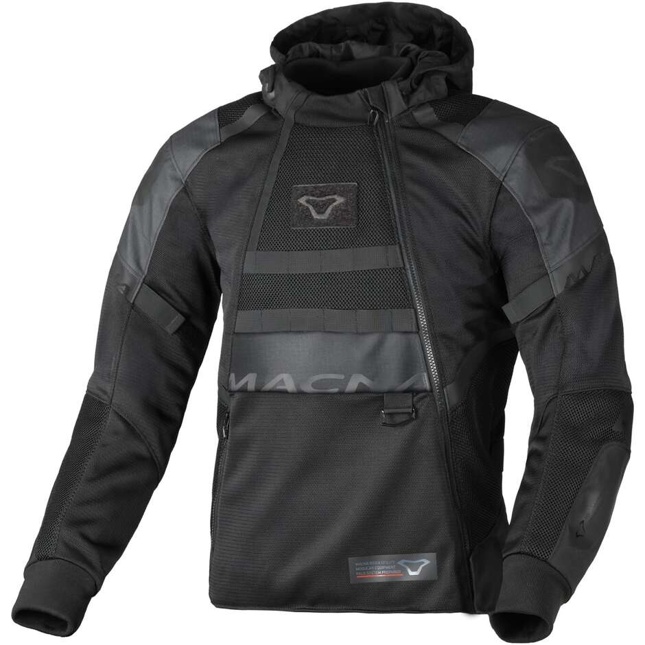 Schwarze Motorradjacke Macna Rebelite