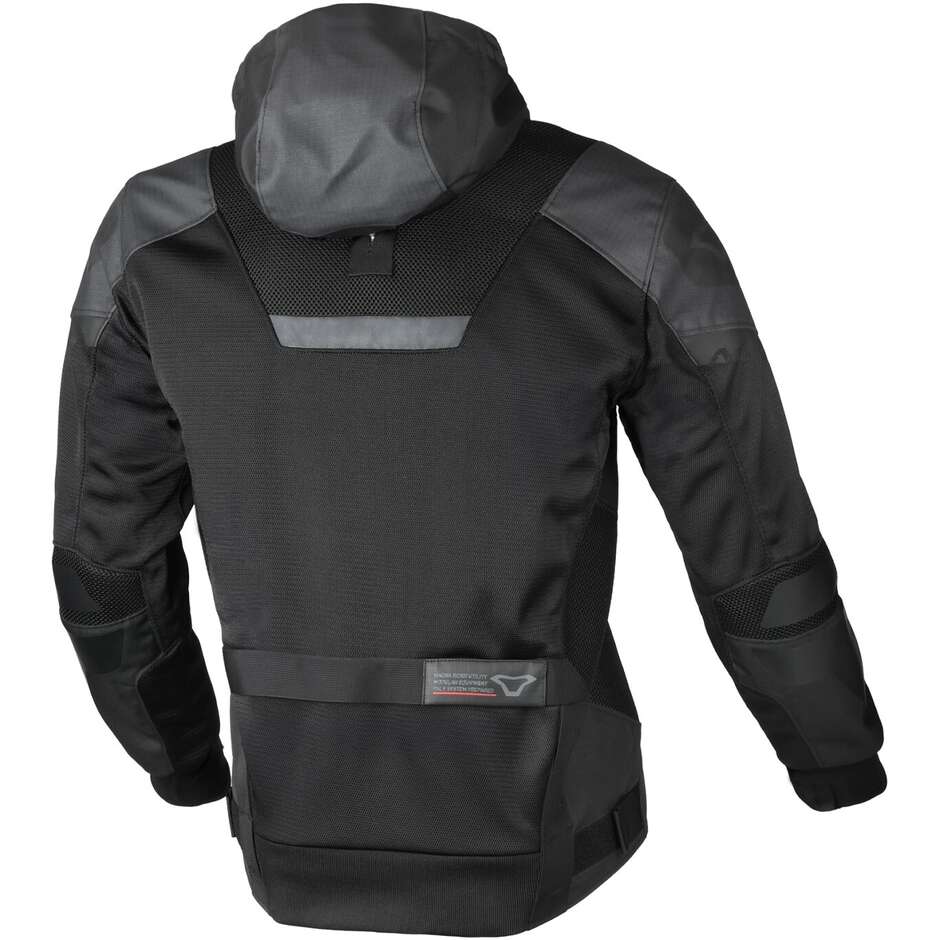 Schwarze Motorradjacke Macna Rebelite