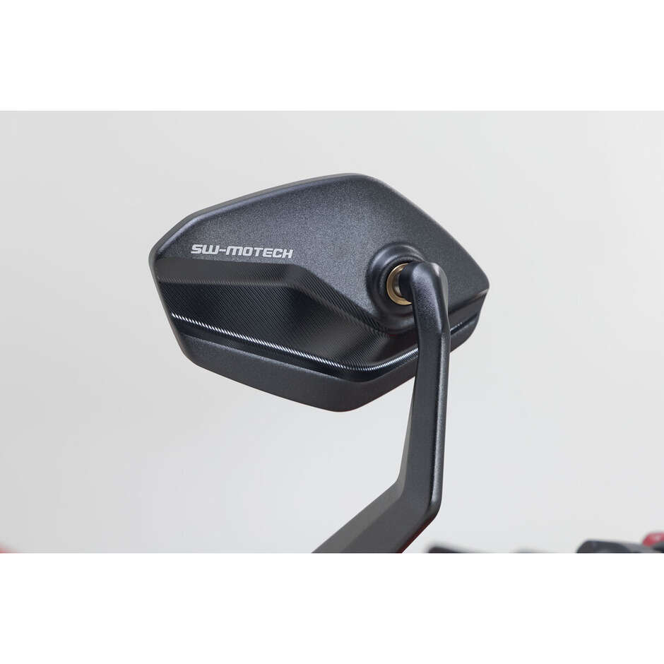 Schwarzer Lenker-Rückspiegel Sw-Motech MIR.04.882.10002 für Aprilia, Ducati, Honda, KTM, Yamaha Modelle