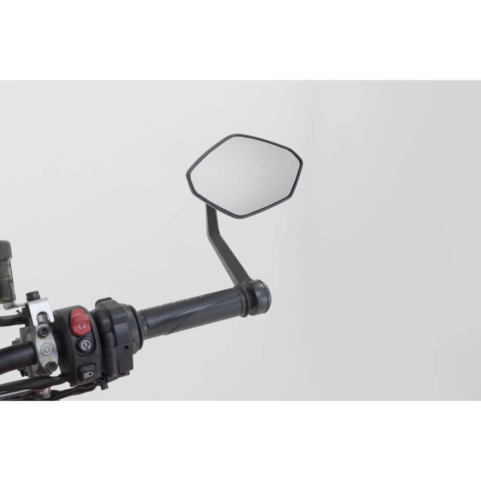 Schwarzer Lenker-Rückspiegel Sw-Motech MIR.04.882.10002 für Aprilia, Ducati, Honda, KTM, Yamaha Modelle