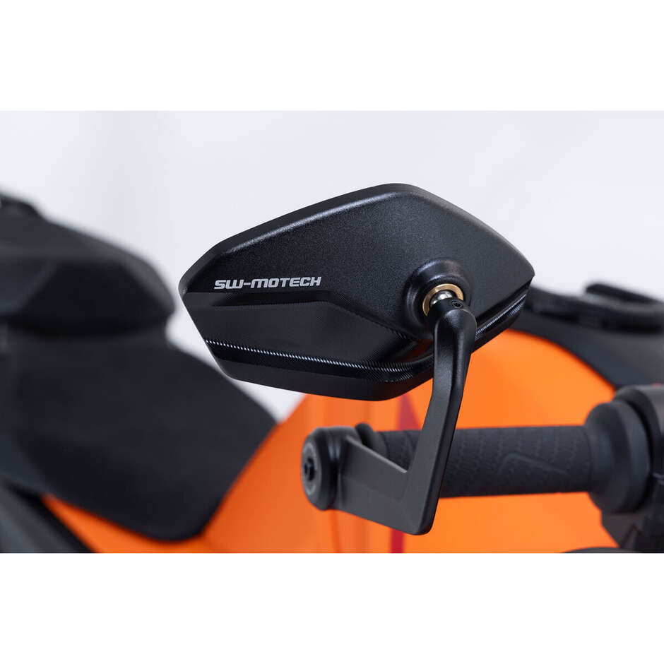 Schwarzer Lenker-Rückspiegel Sw-Motech MIR.04.915.10000 für KTM 1290/1390 Super Duke R / Evo