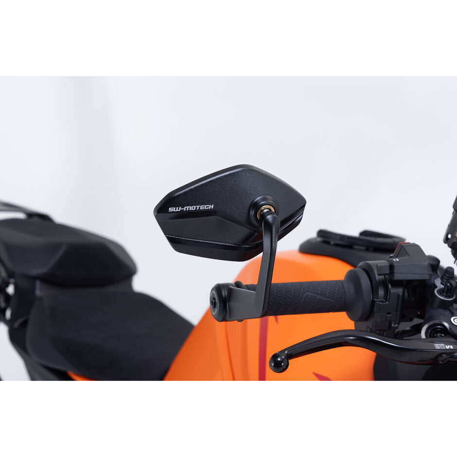 Schwarzer Lenker-Rückspiegel Sw-Motech MIR.04.915.10000 für KTM 1290/1390 Super Duke R / Evo