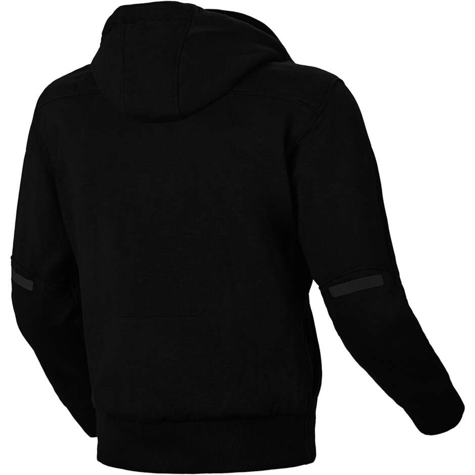 Schwarzer Motorrad-Hoodie von Macna District