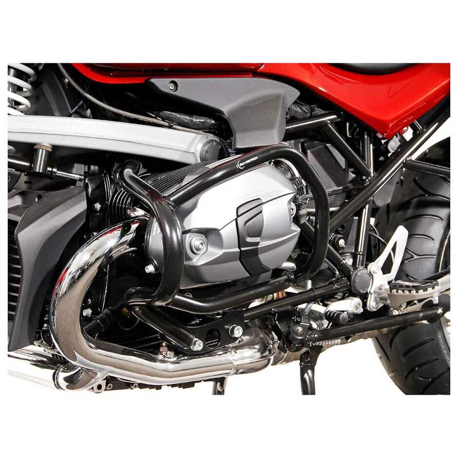 Schwarzer Motorschutzbügel Sw-Motech SBL.07.606.10000/B für BMW R 1200 R (07-14)