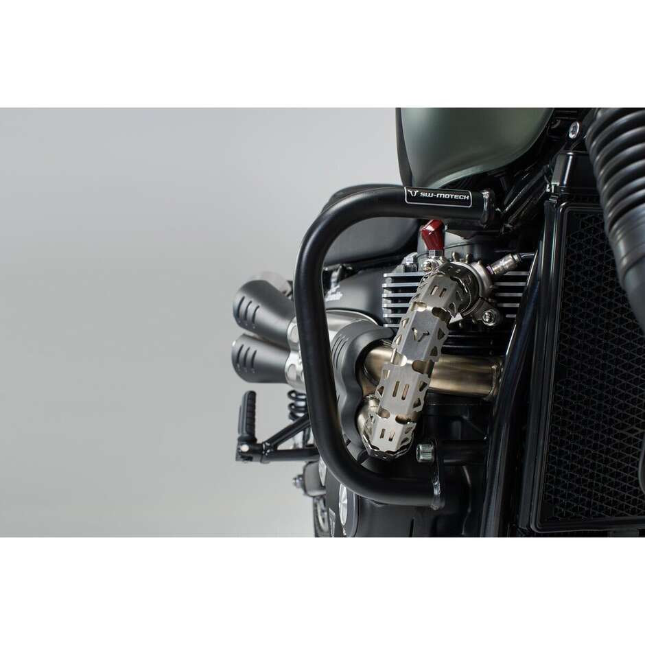 Schwarzer Motorschutzbügel Sw-Motech SBL.11.884.10000/B für Triumph Bonneville 1200 Speedmaster (18-24)/Bobber (17-24); Street Scrumbler 900 (17-22)