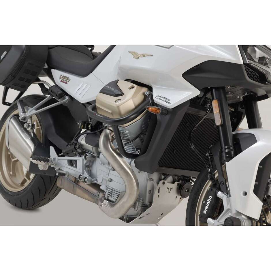 Schwarzer Sw-Motech SBL.17.038.10001/B Motorrad-Sturzbügel für Moto Guzzi V100 Mandello/S, Stelvio