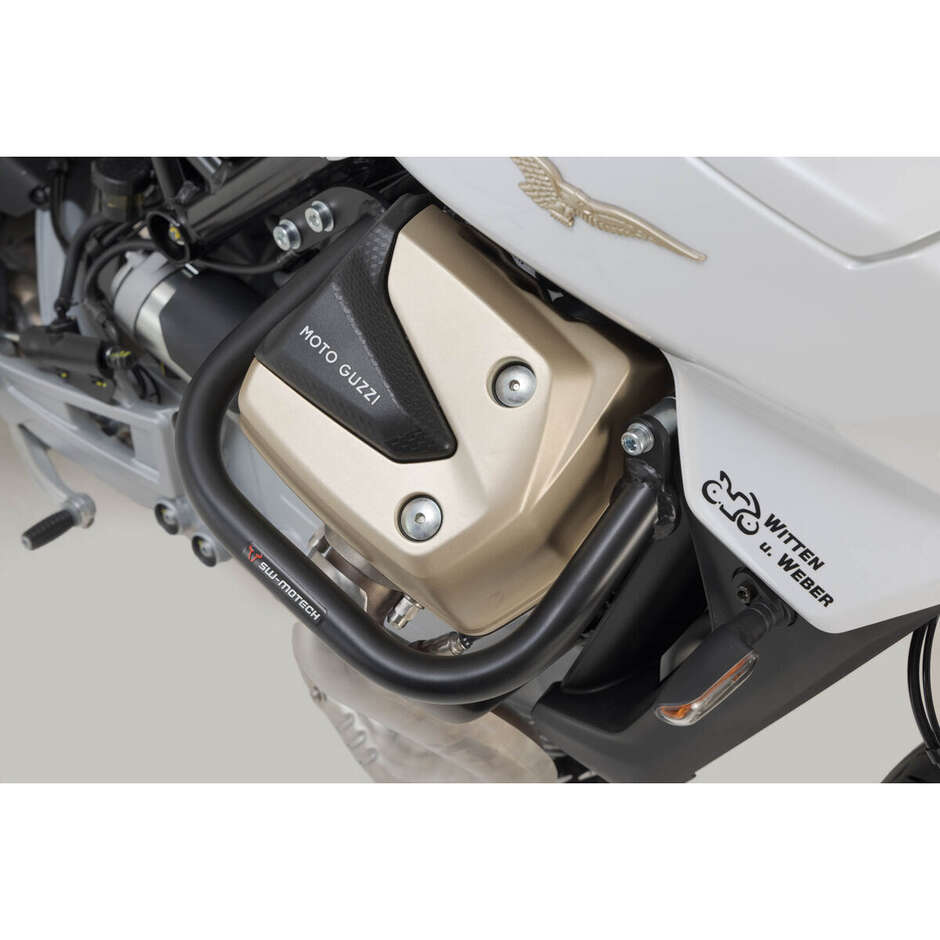 Schwarzer Sw-Motech SBL.17.038.10001/B Motorrad-Sturzbügel für Moto Guzzi V100 Mandello/S, Stelvio