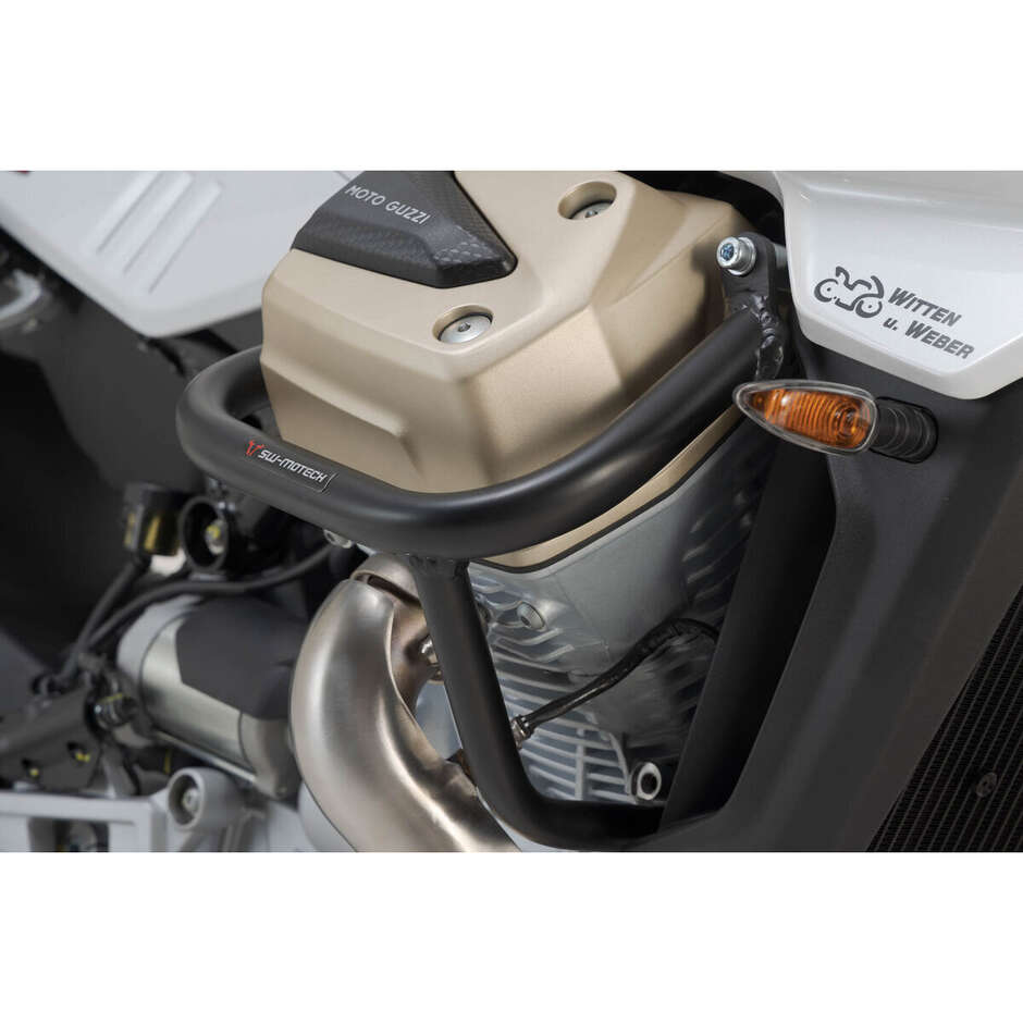 Schwarzer Sw-Motech SBL.17.038.10001/B Motorrad-Sturzbügel für Moto Guzzi V100 Mandello/S, Stelvio