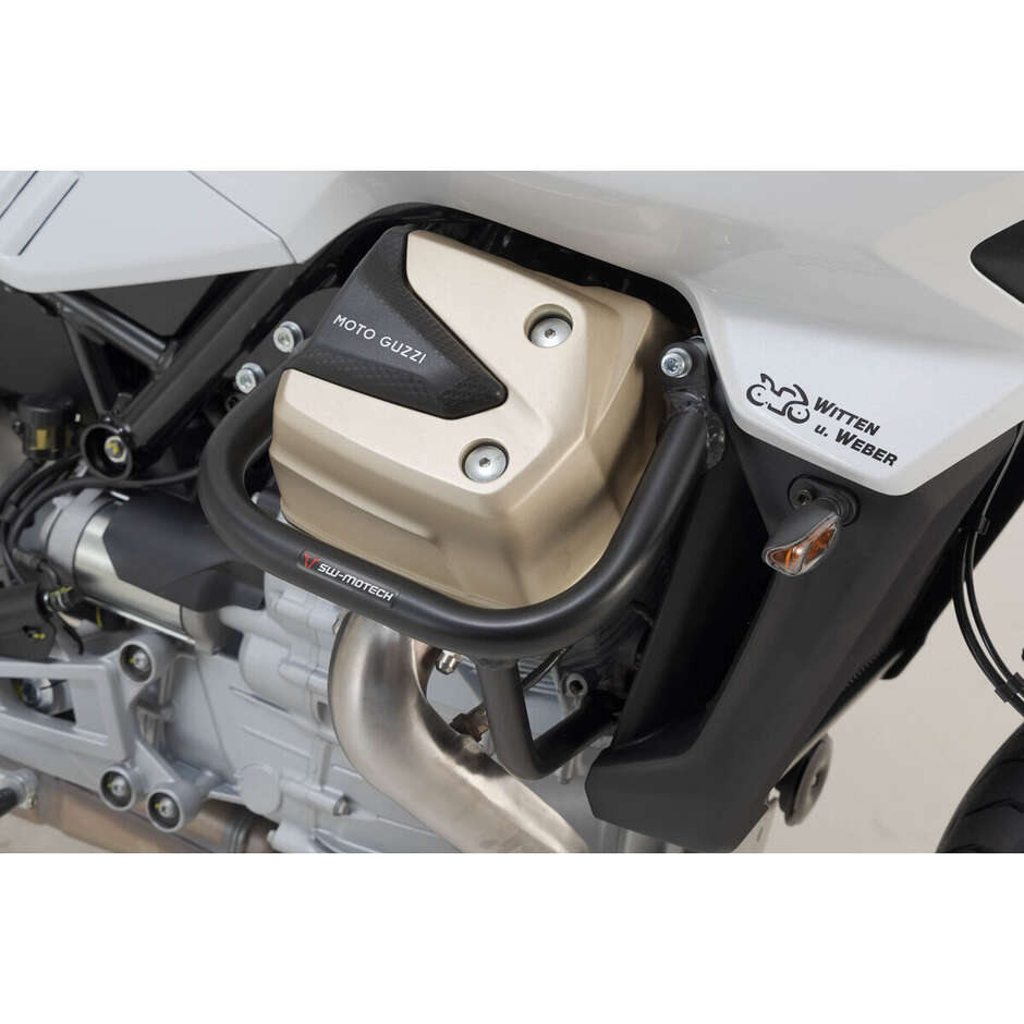 Schwarzer Sw-Motech SBL.17.038.10001/B Motorrad-Sturzbügel für Moto Guzzi V100 Mandello/S, Stelvio