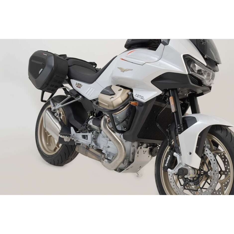 Schwarzer Sw-Motech SBL.17.038.10001/B Motorrad-Sturzbügel für Moto Guzzi V100 Mandello/S, Stelvio