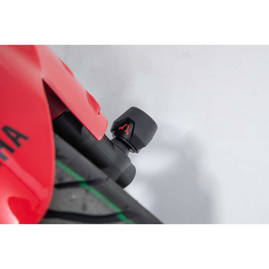 Schwarzer Vorderrad-Achsenschutzsatz STP.06.176.11100/B für Yamaha Tracer 9 / GT (20-)