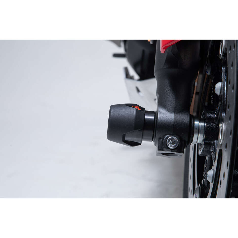 Schwarzer Vorderrad-Achsenschutzsatz STP.06.176.11100/B für Yamaha Tracer 9 / GT (20-)