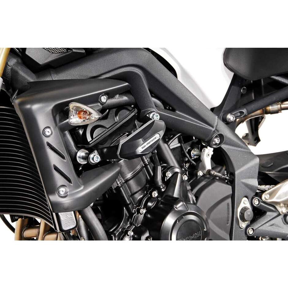 Schwarzes Rahmenschieber-Kit STP.11.590.10100/B für Triumph Street Triple 675 (07-12)