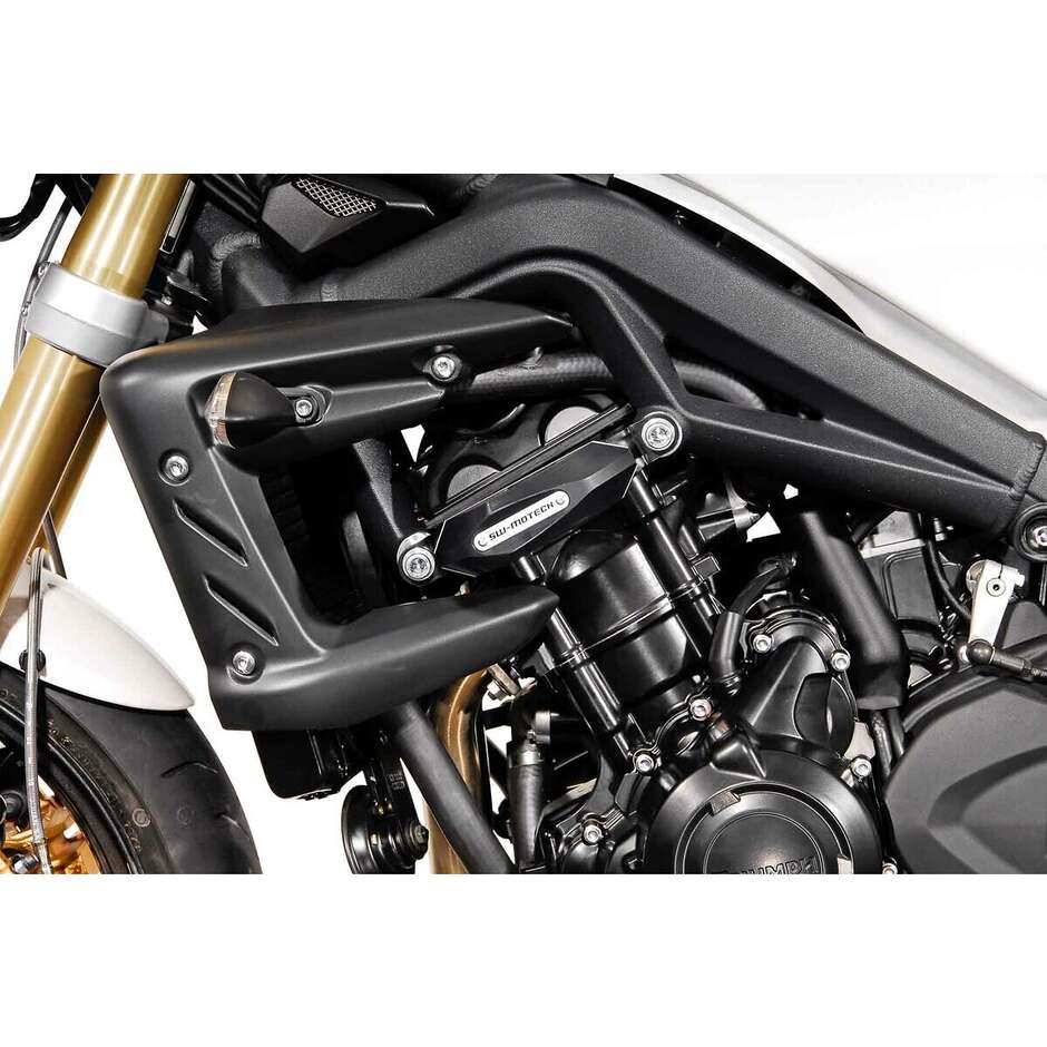 Schwarzes Rahmenschieber-Kit STP.11.590.10100/B für Triumph Street Triple 675 (07-12)