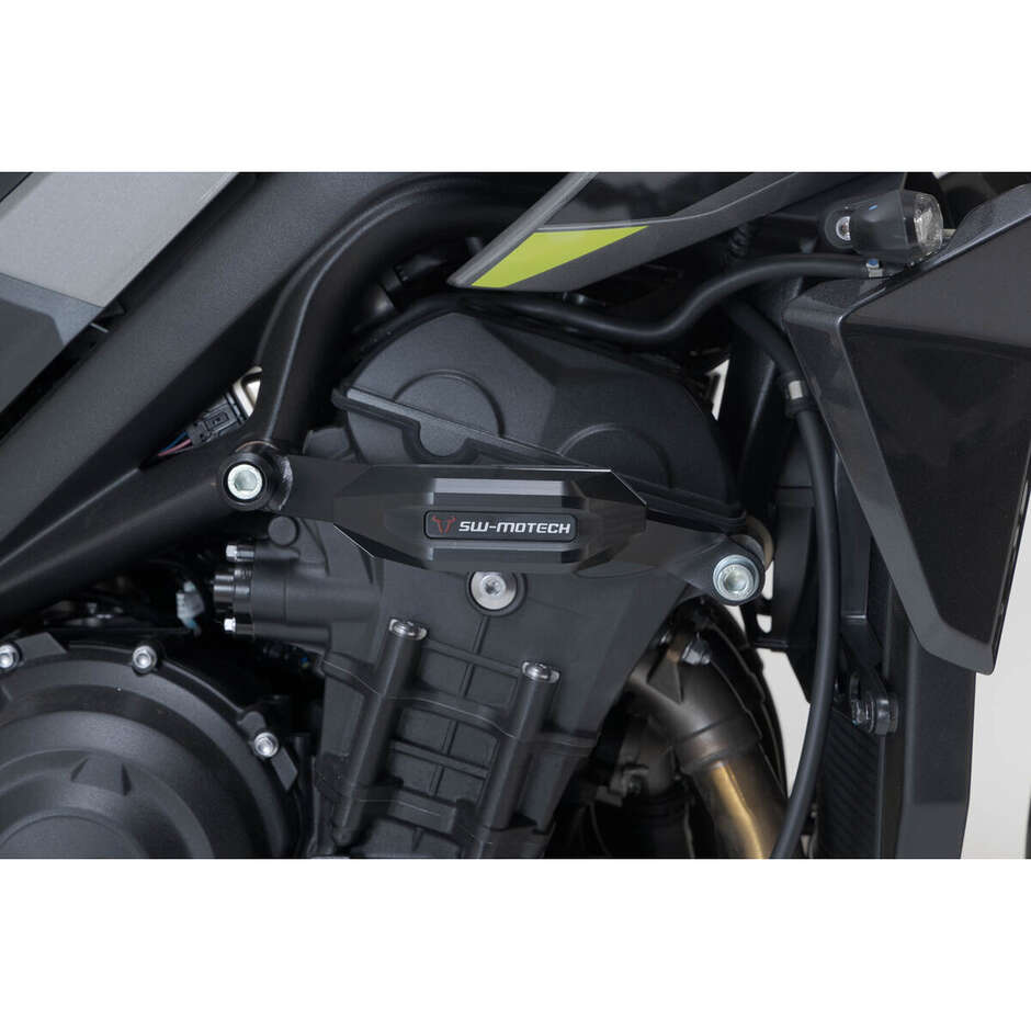 Schwarzes Rahmenschieber-Kit STP.11.590.10400/B für Triumph Street Triple (12-)