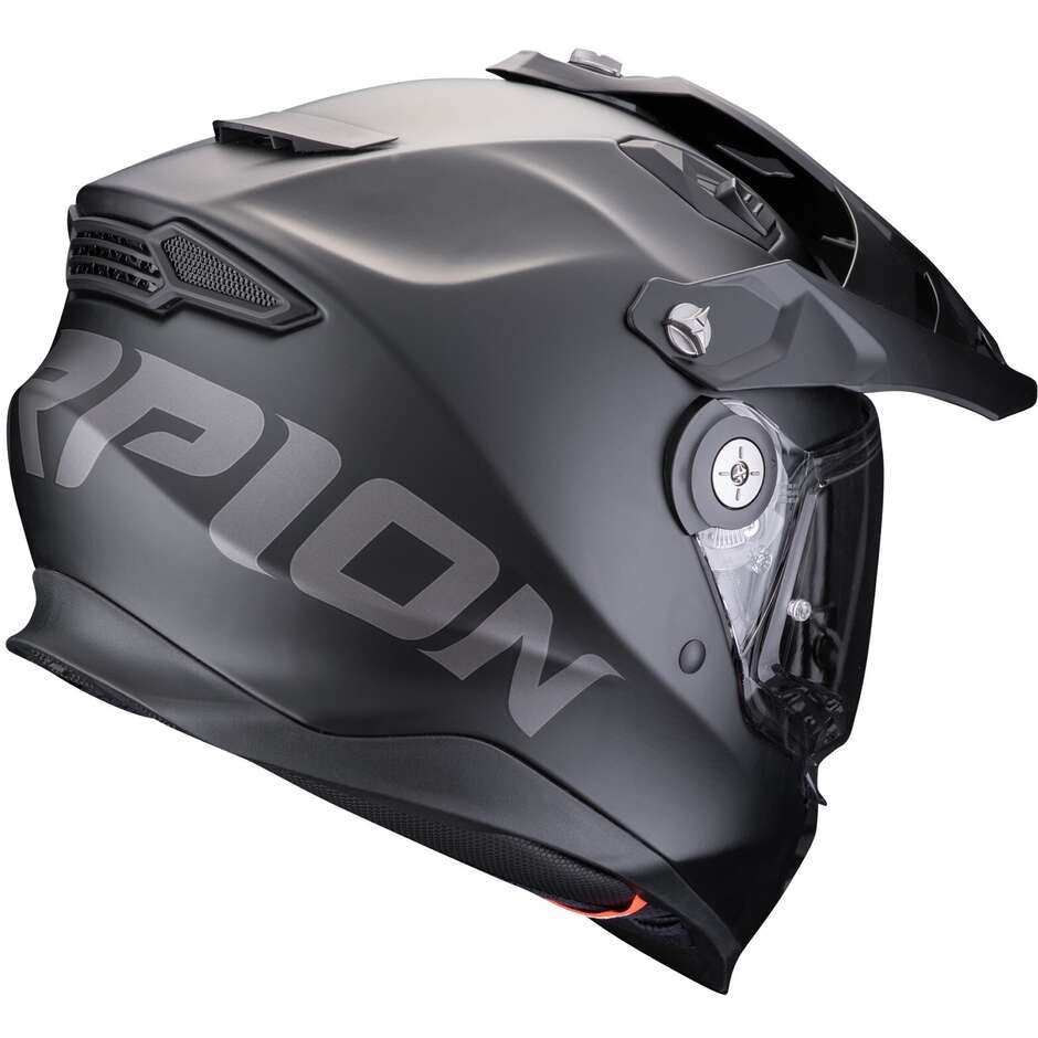 Scorpion ADF-9000 AIR SOLID Black Integral Motorcycle Helmet