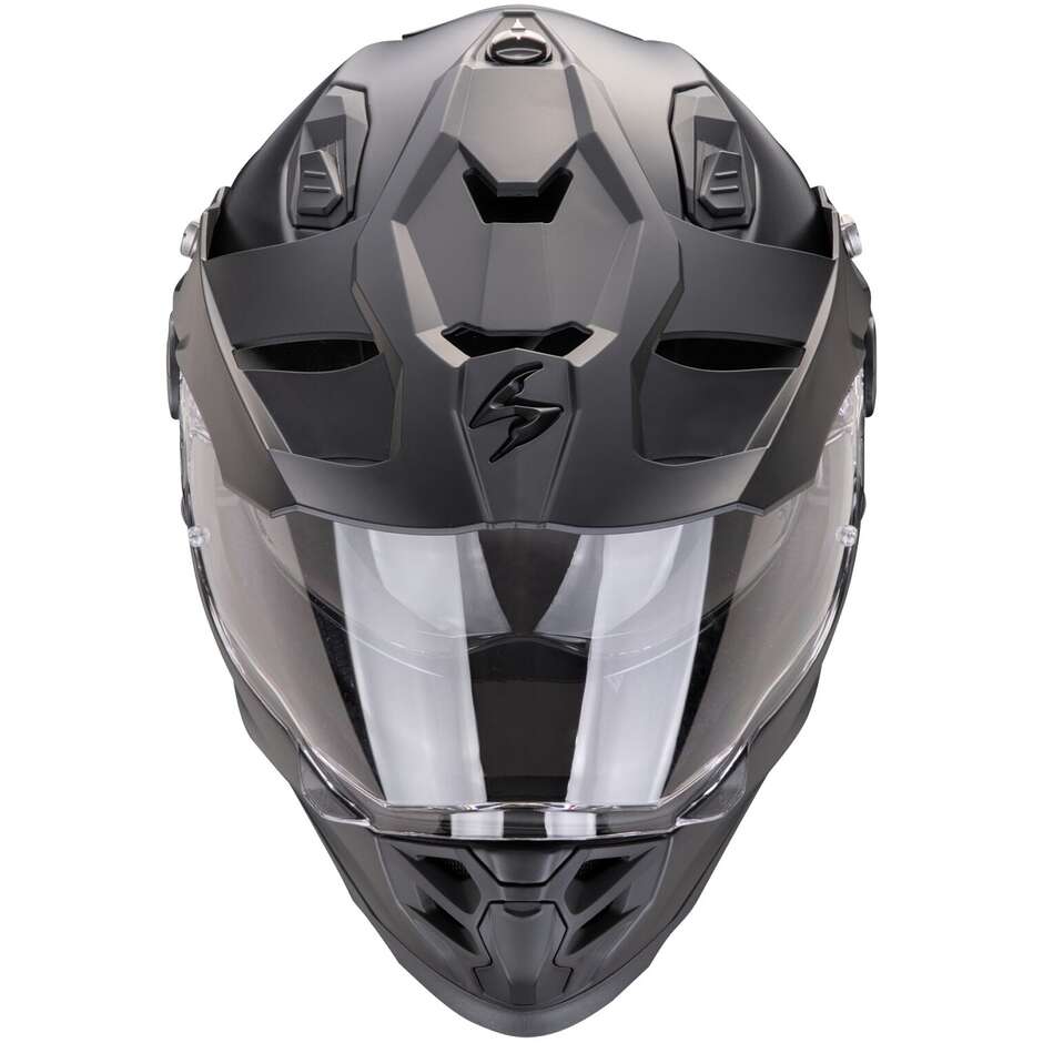 Scorpion ADF-9000 AIR SOLID Black Integral Motorcycle Helmet