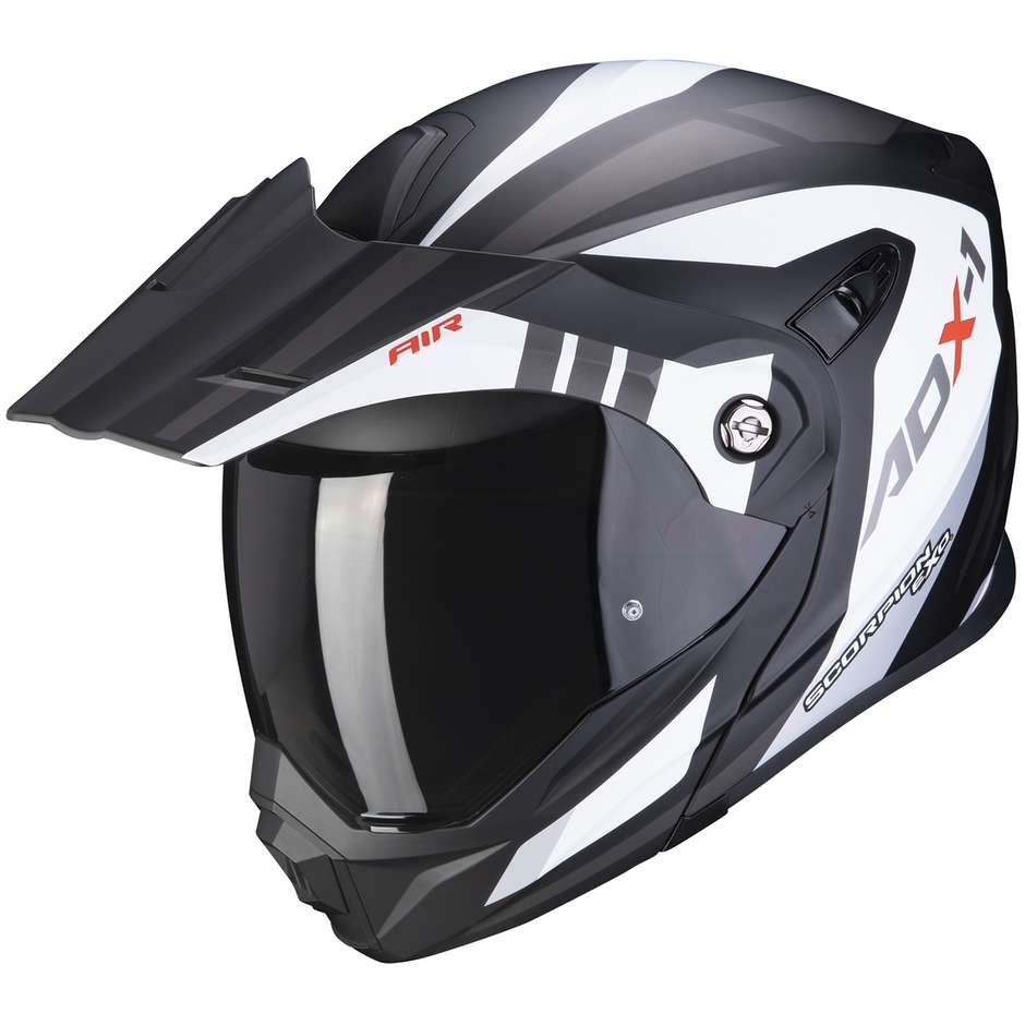 Scorpion ADX-1 FAR Adventure Motorcycle Helmet White Matt Black