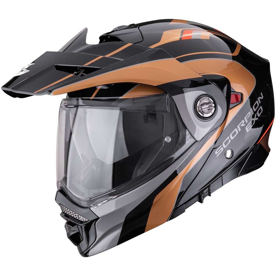 Scorpion ADX-2 KAMPS Schwarzkupfer Adventure P/J Modularer Motorradhelm