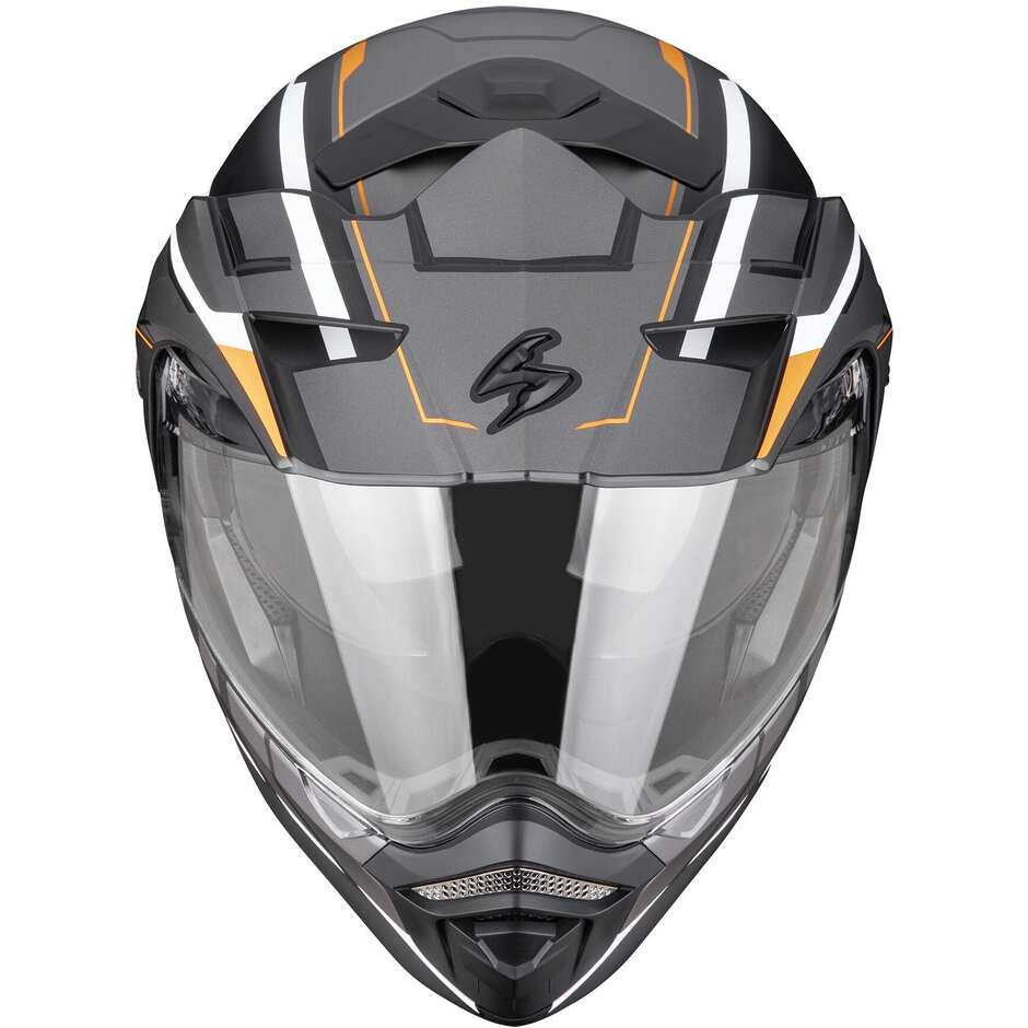 Scorpion ADX-2 WALT Modular Adventure Motorradhelm P/J Matt Schwarz Orange