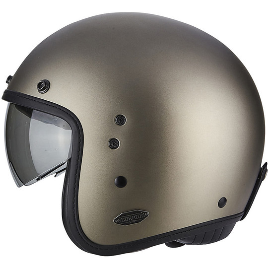Scorpion Belfast Solid Titanium Moto Jet Helmet