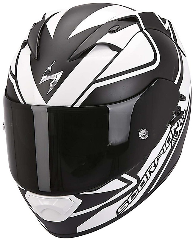 Scorpion Exo-1200 Air Freeway Integral Motorcycle Helmet Black White