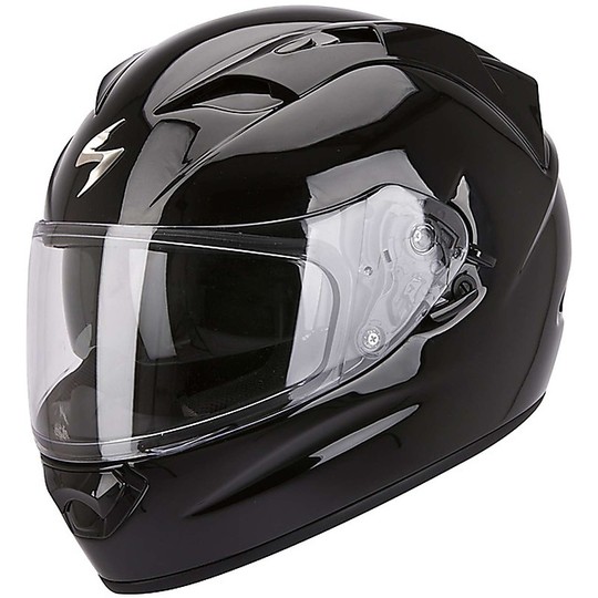 Scorpion Exo-1200 Air Solid Integral Motorcycle Helmet Black Glossy