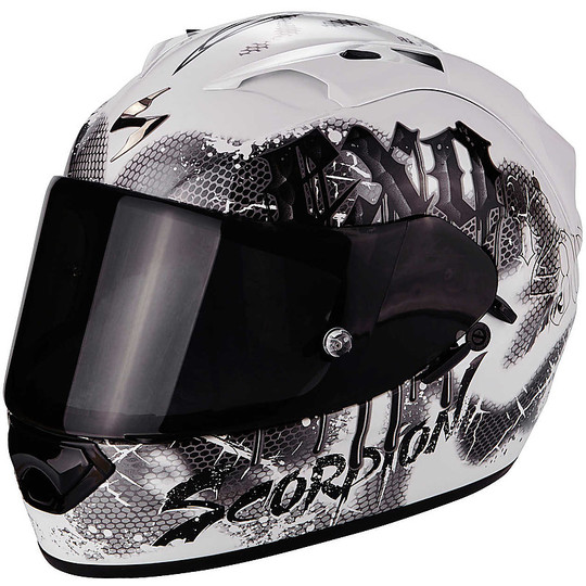 Scorpion Exo-1200 Air Tenebris Integral Motorcycle Helmet White Black
