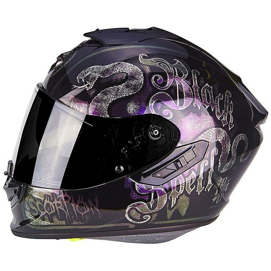 Scorpion Exo-1400 Air BlackSpell Chameleon Black Helmet Integral Helmet